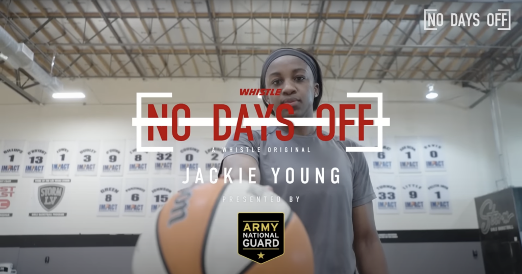 Jackie Young a WNBA Aces professional basketball player