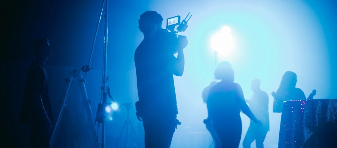 Video production crew working together to achieve the required quality for SEO