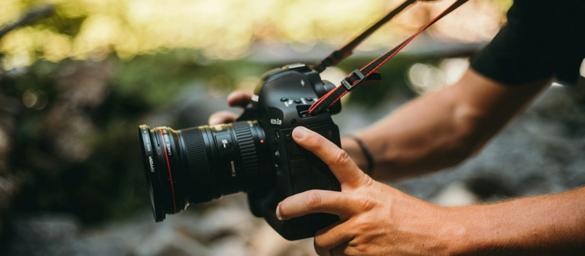 A camera crew capturing a shot for a shoppable video