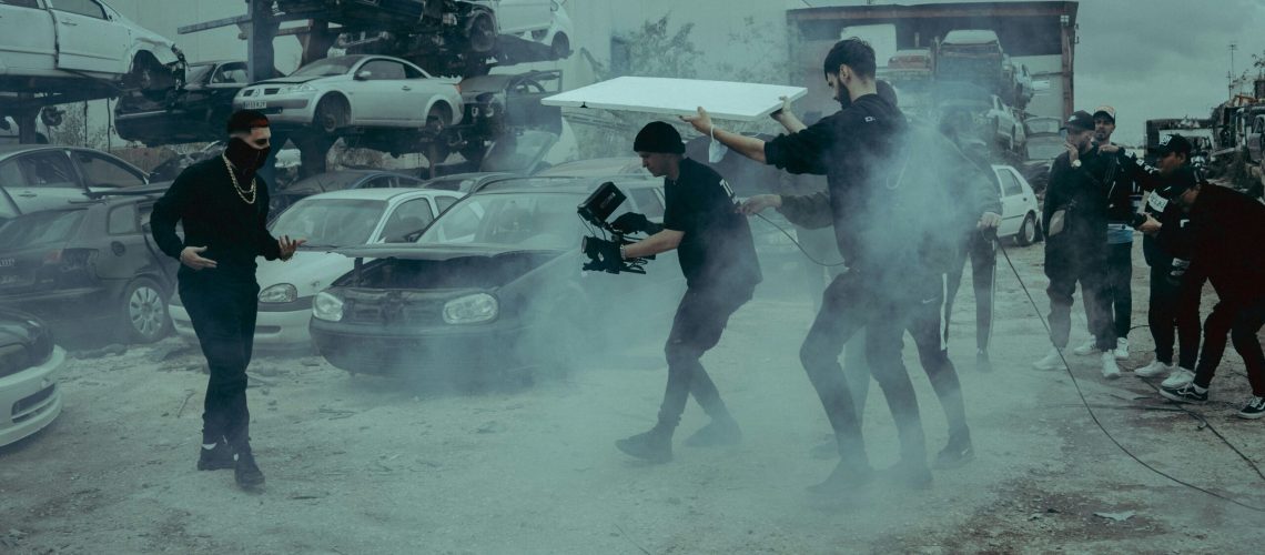 HUSTL Media crew utilizing misc. gears