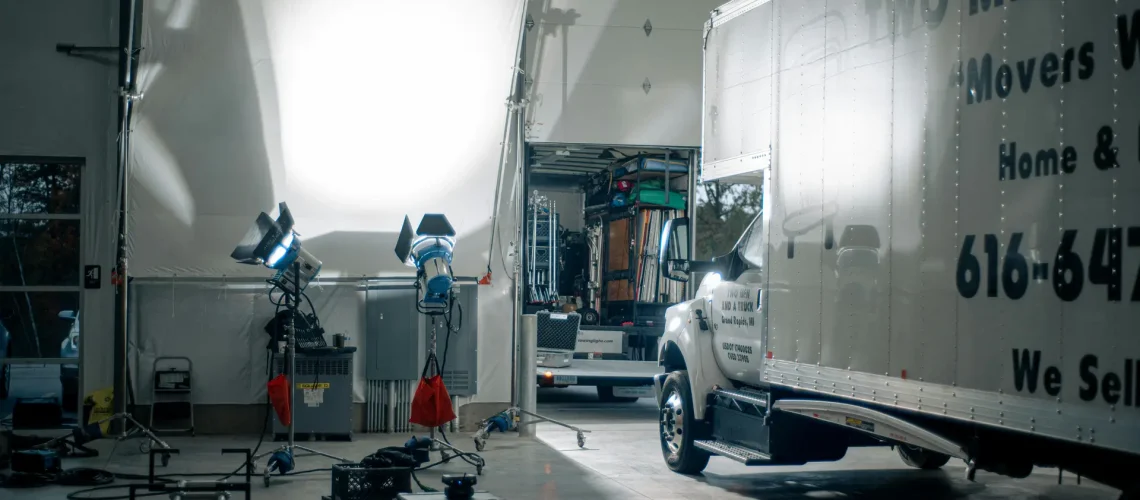 Commercials and advertising set for video production