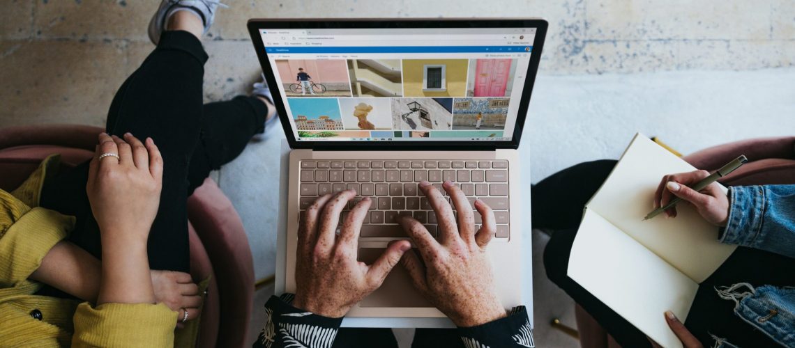 Team researching a marketing video production service