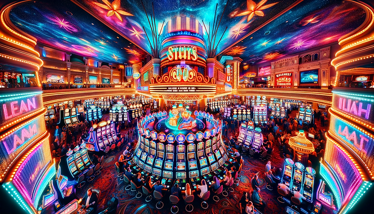 inside a lavish Las Vegas casino