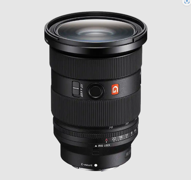 Sony 24-70mm F2.8 GM II in its expensive design.