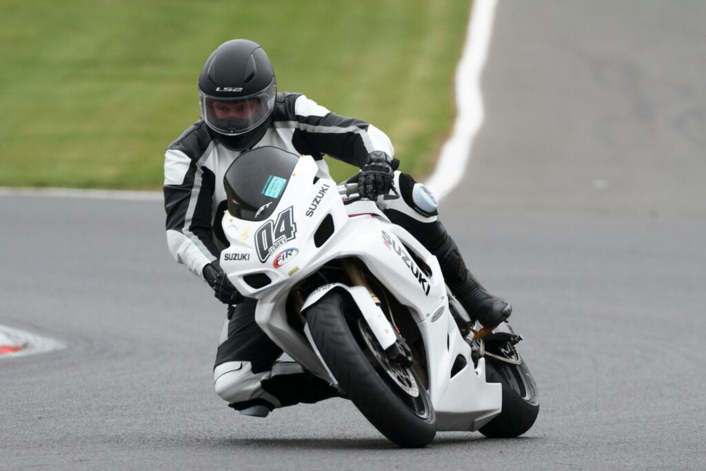 A motor racer showing his skills for the competition