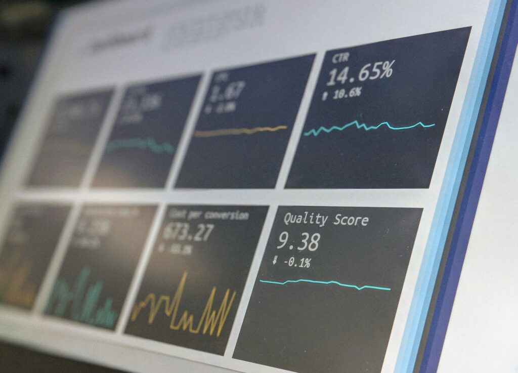 Showing statistics and trends over time