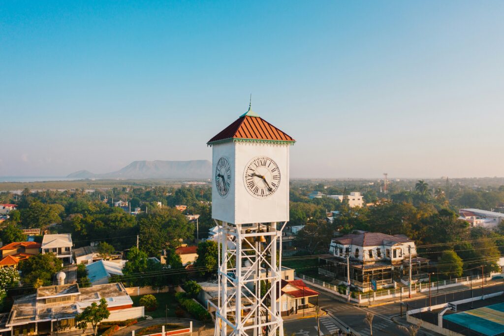 A scene captured by drone services