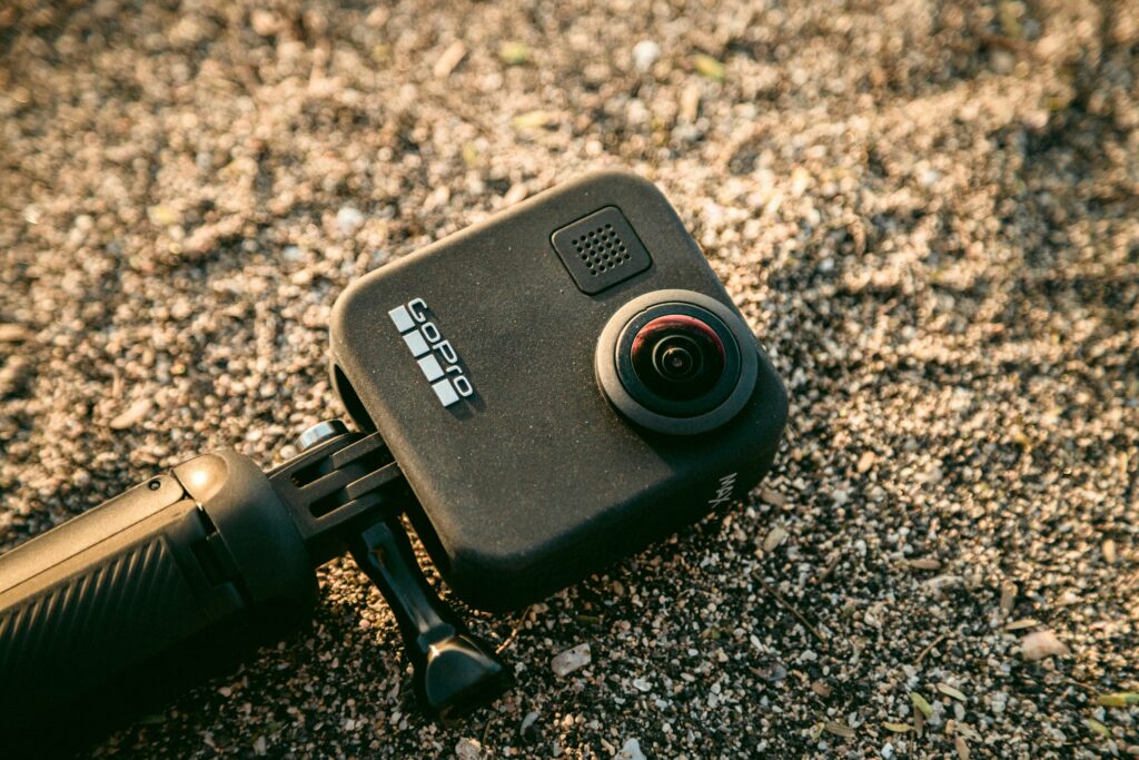 A 360-video camera used for video production