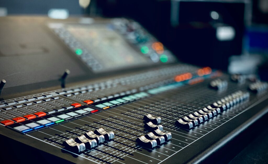 Audio digital set for a video production